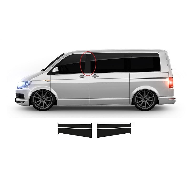 VW Bus Dekor für B-Säule passend für VW T5 T6 & T6.1 Set 10100.01