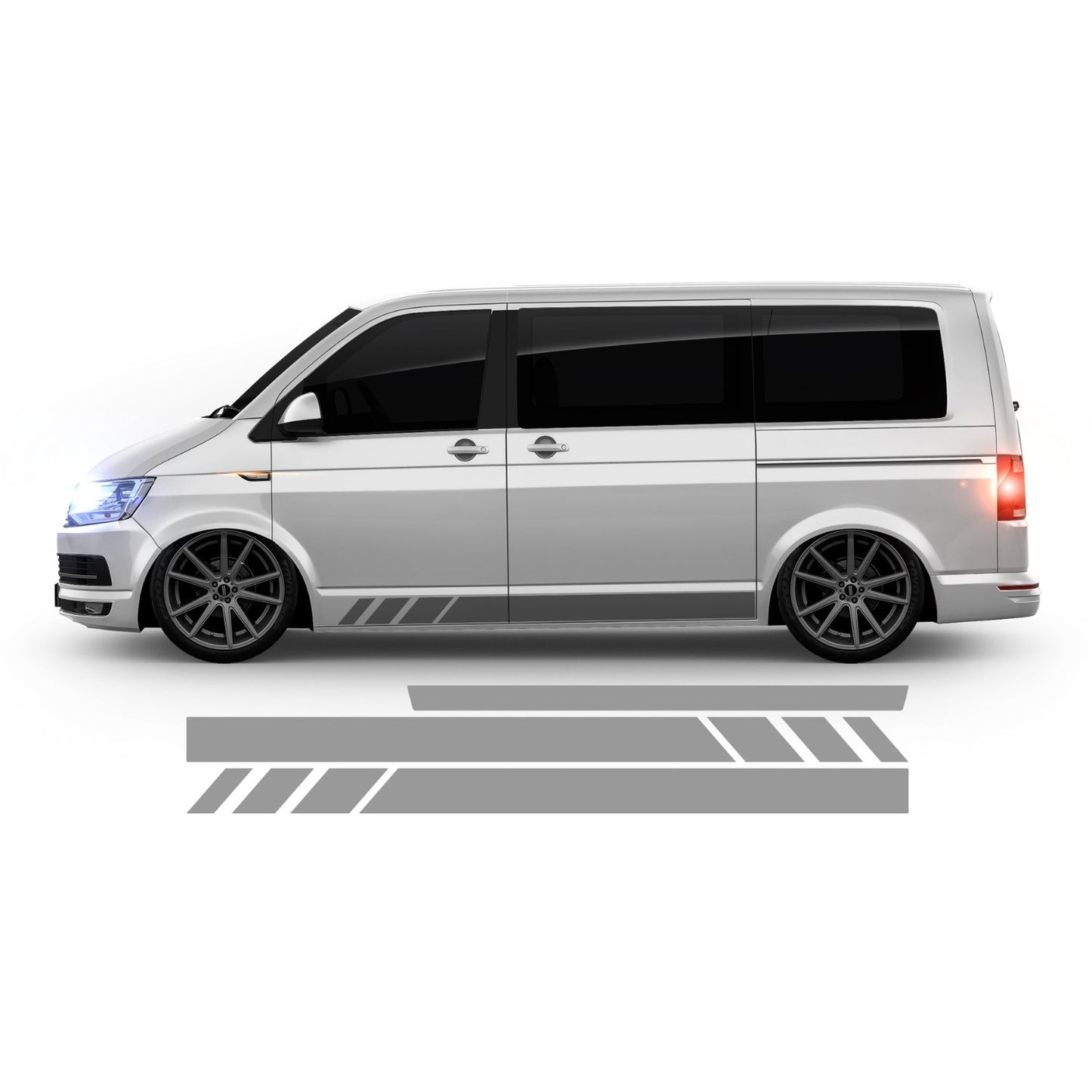 VW Bus T4 Blanko Seitenstreifen - Set 10002.02
