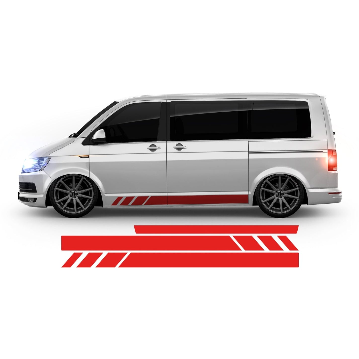 VW Bus T4 Blanko Seitenstreifen - Set 10002.02