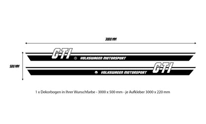 VW Golf 7 Seitenstreifen GTI - Set 60004