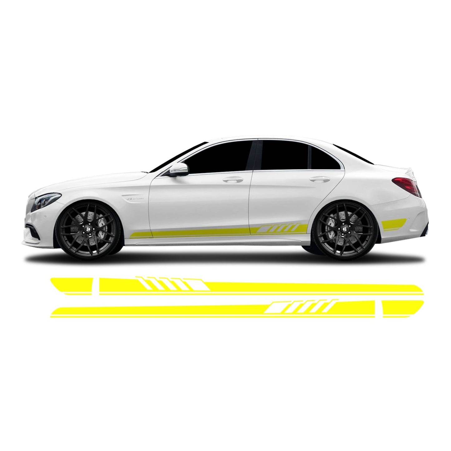 Mercedes C Klasse W205 Seitenstreifen - Set 40002