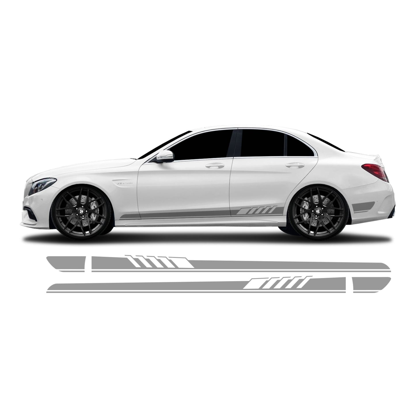 Mercedes C Klasse W205 Seitenstreifen - Set 40002