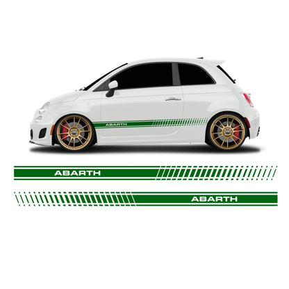 Fiat 500 Abarth Schriftzug Seitenstreifen lang - Set 30002