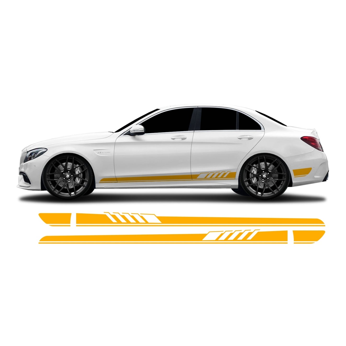 Mercedes C Klasse W205 Seitenstreifen - Set 40002