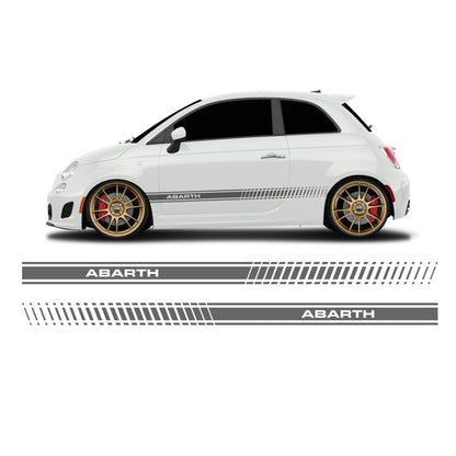 Fiat 500 Abarth Schriftzug Seitenstreifen lang - Set 30002