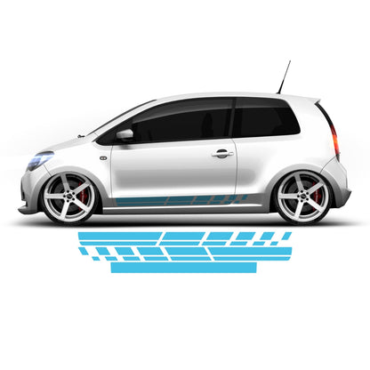 Seat Mii, Skoda Citigo, VW Up side stripes - Set 20003