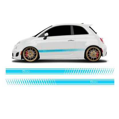 Fiat 500 Abarth lettering side stripes - Set 30004