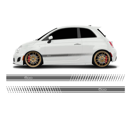 Fiat 500 Abarth lettering side stripes - Set 30004