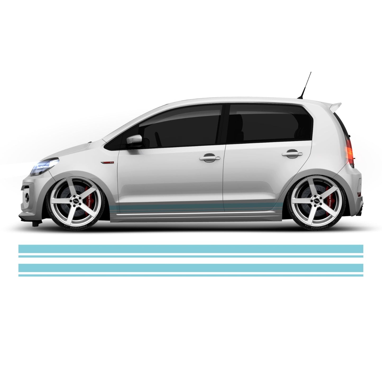 Seat Mii, Skoda Citigo, VW Up Seitenstreifen - Set 20002