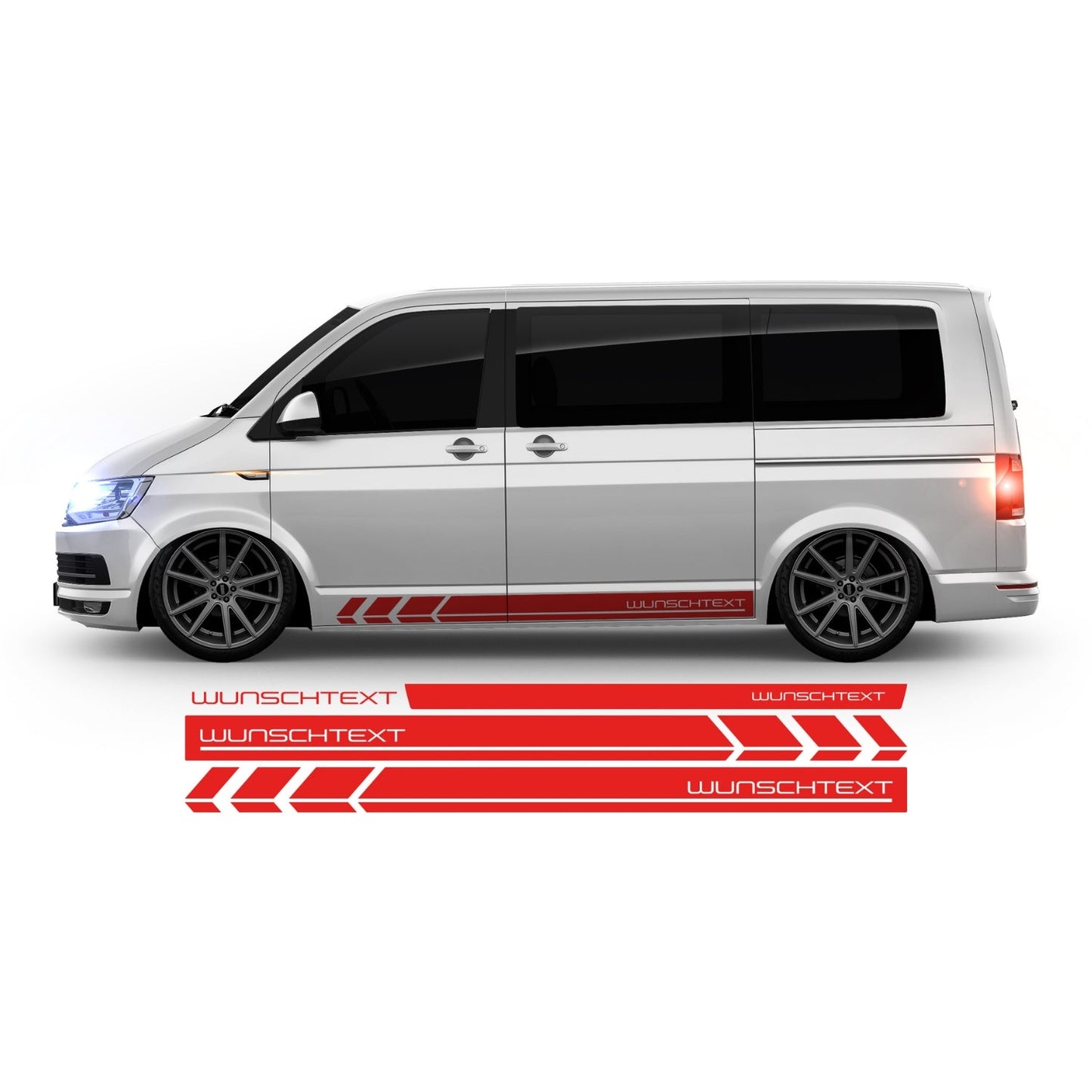 VW Bus T4 Wunschtext Seitenstreifen - Set 10005.01