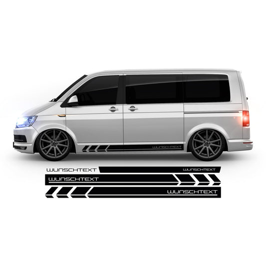 VW Bus T6 Wunschtext Seitenstreifen - Set 10005.01