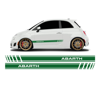 Fiat 500 Abarth lettering short side stripes - Set 30003