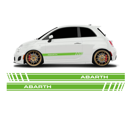 Fiat 500 Abarth lettering short side stripes - Set 30003