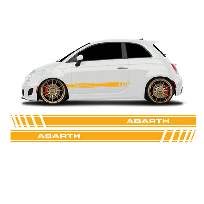 Fiat 500 Abarth lettering short side stripes - Set 30003