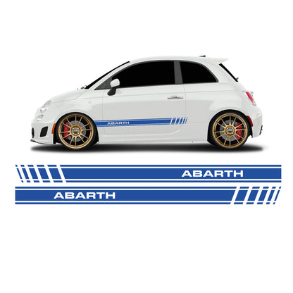 Fiat 500 Abarth lettering short side stripes - Set 30003