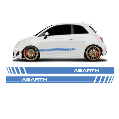 Fiat 500 Abarth lettering short side stripes - Set 30003