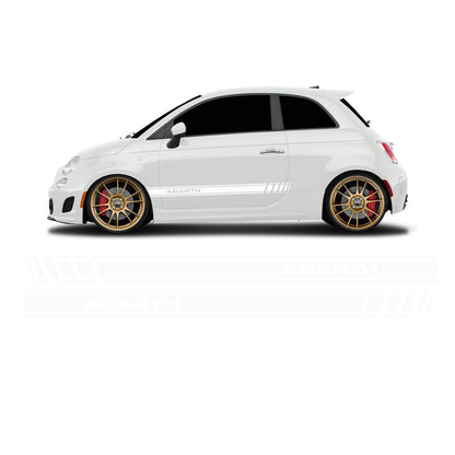 Fiat 500 Abarth lettering short side stripes - Set 30003