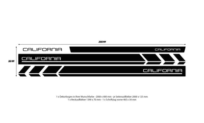 VW Bus T6 California side stripes - Set 10005.12