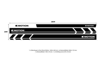 VW Bus T6 4Motion side stripes - Set 10005.03