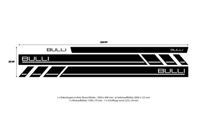 VW Bus T5 Bulli side stripes - Set 10003.11
